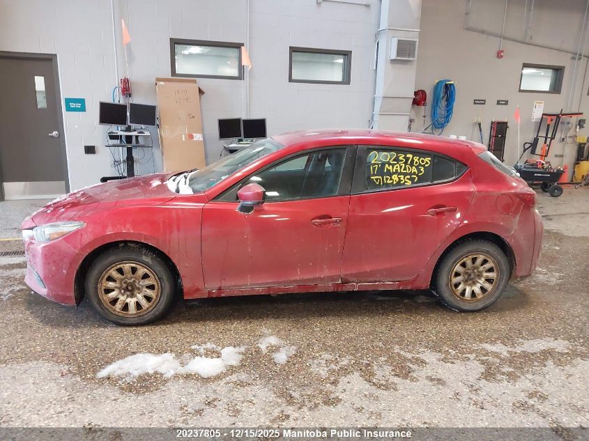 2017 Mazda Mazda3 Sport Gx Sky VIN: 3MZBN1K7XHM128357 Lot: 20237805