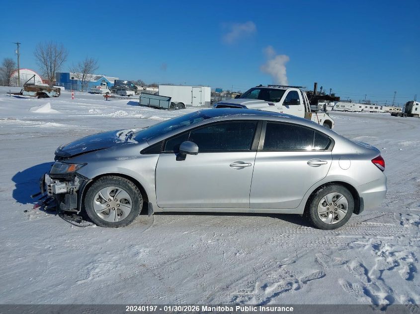 2014 Honda Civic Lx VIN: 2HGFB2F43EH024811 Lot: 20240197