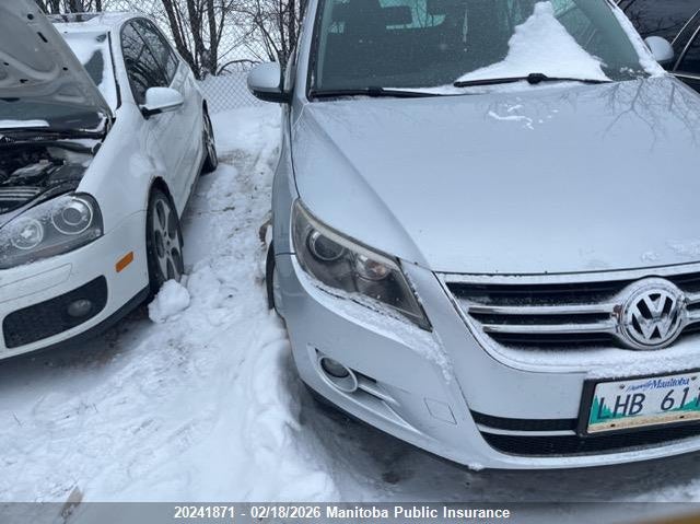 WVGBV7AX9AW532002 2010 Volkswagen Tiguan 2.0 Tsi auction photo 1