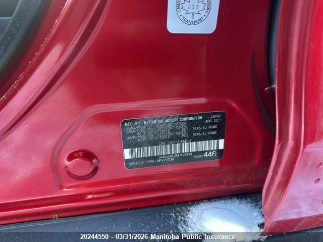 2021 Mitsubishi Rvr Es VIN: JA4AJUAU3MU605908 Lot: 20244550