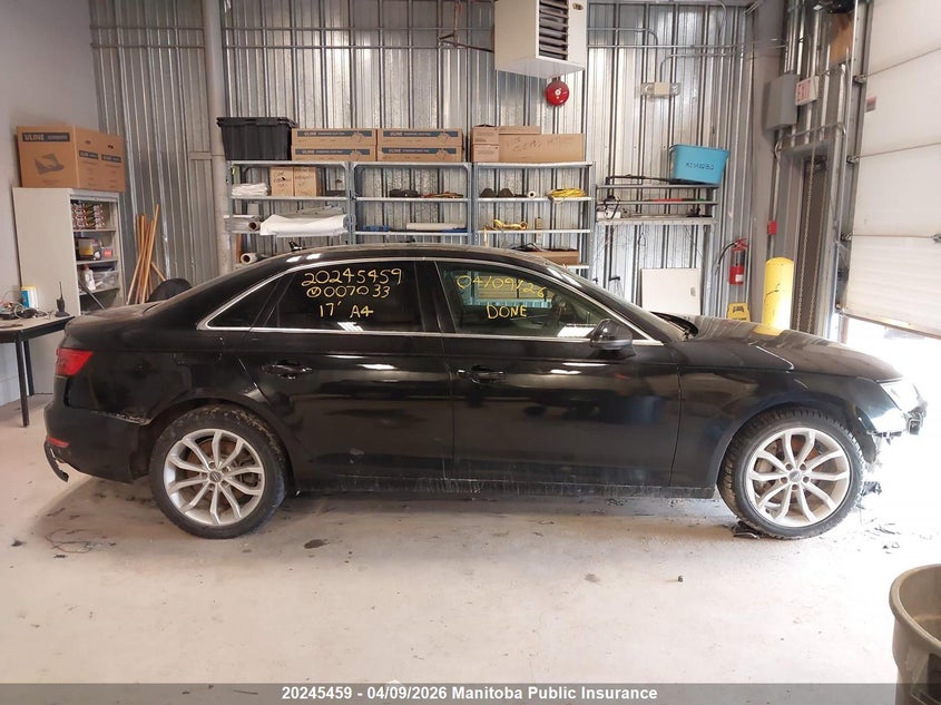 2017 Audi A4 2.0T Quattro VIN: WAUBNAF47HN007033 Lot: 20245459