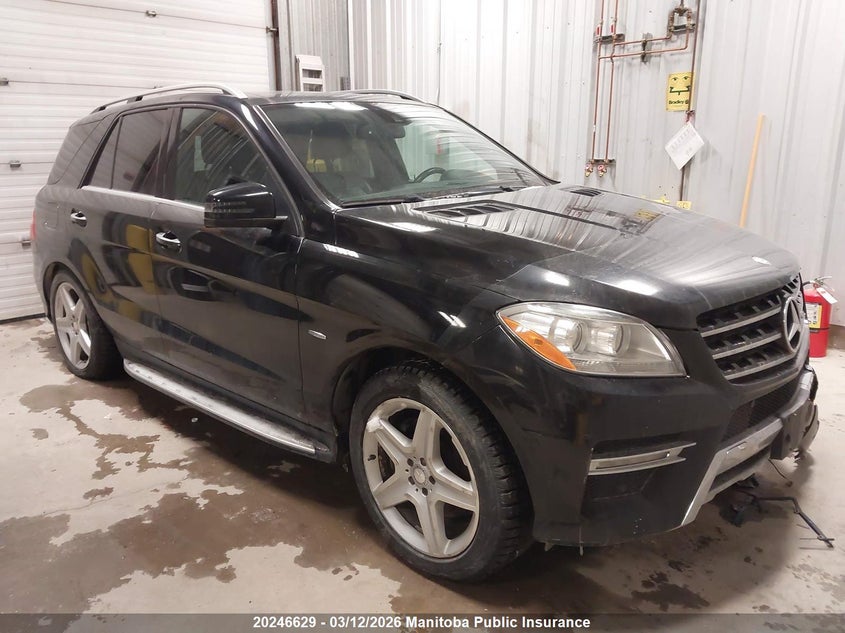 4JGDA2EB3CA030544 2012 Mercedes Benz Ml350 Bluetec auction photo 1
