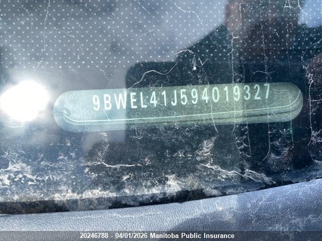 2009 Volkswagen Golf City VIN: 9BWEL41J594019327 Lot: 20246788