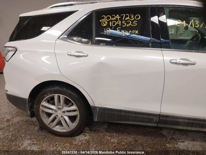 2018 Chevrolet Equinox Lt VIN: 2GNAXVEV7J6109525 Lot: 20247230