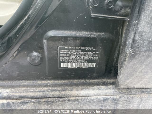 2013 Subaru Crosstrek Xv Limited VIN: JF2GPAKC0D2876361 Lot: 20248777