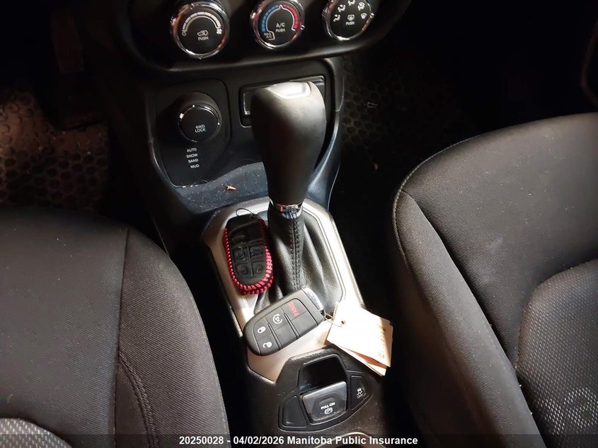 2017 Jeep Renegade North VIN: ZACCJBBB6HPG66077 Lot: 20250028