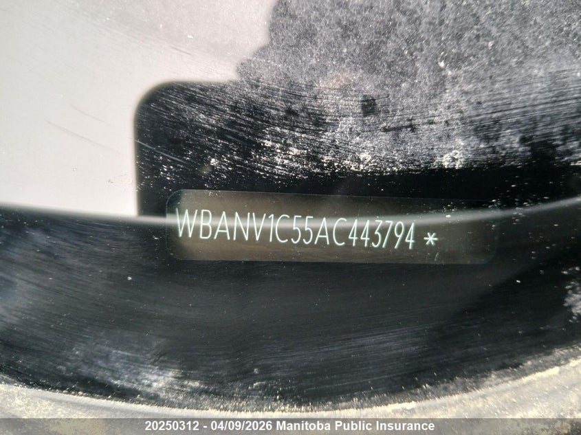 Vin: wbanv1c55ac443794, lot: 10261296, bmw 528xi 20103