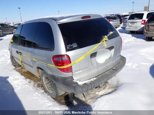2002 Dodge Caravan Se VIN: 1B4GP25R82B500084 Lot: 20251263
