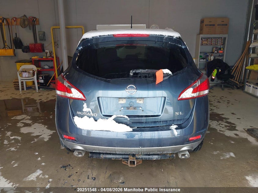 2013 Nissan Murano Sl VIN: JN8AZ1MW1DW313810 Lot: 20251548
