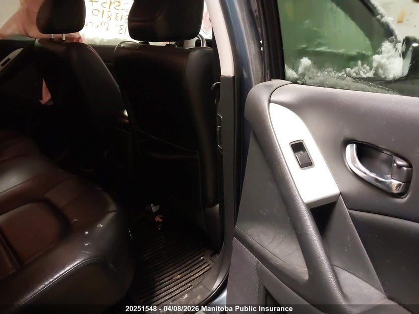 2013 Nissan Murano Sl VIN: JN8AZ1MW1DW313810 Lot: 20251548