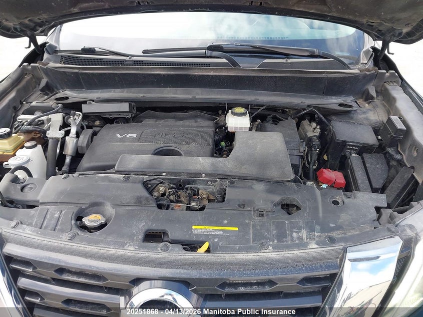 2017 Nissan Pathfinder Sl VIN: 5N1DR2MM4HC692348 Lot: 20251868