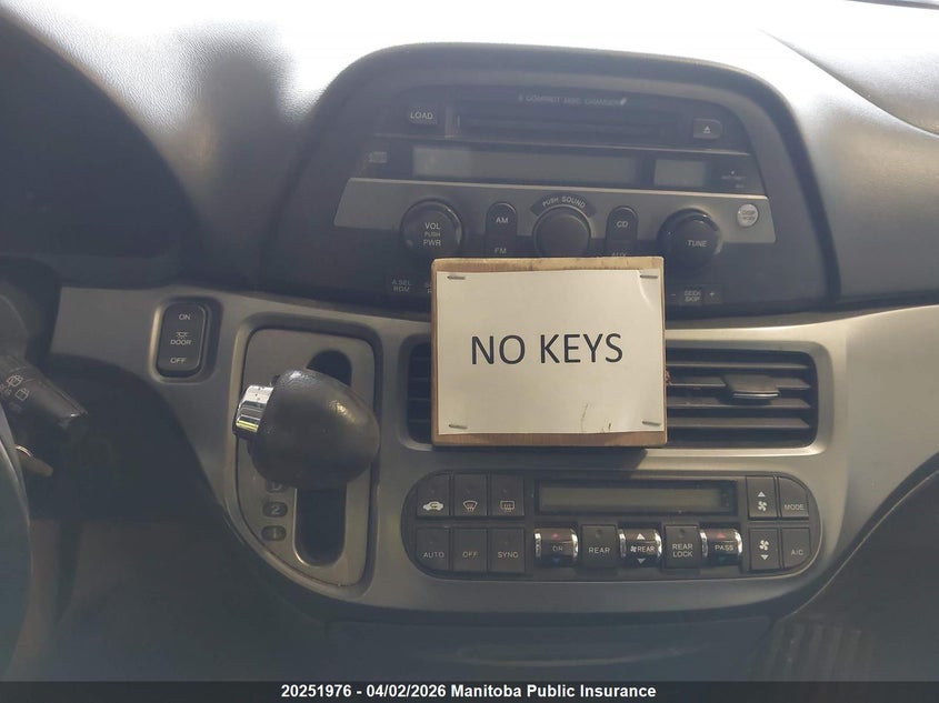 2005 Honda Odyssey Ex VIN: 5FNRL38415B508848 Lot: 20251976