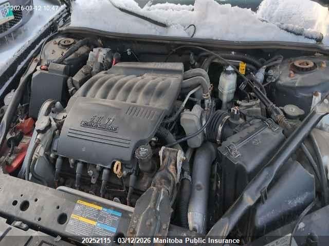 2007 Pontiac Grand Prix Gxp VIN: 2G2WC58C371215193 Lot: 20252115