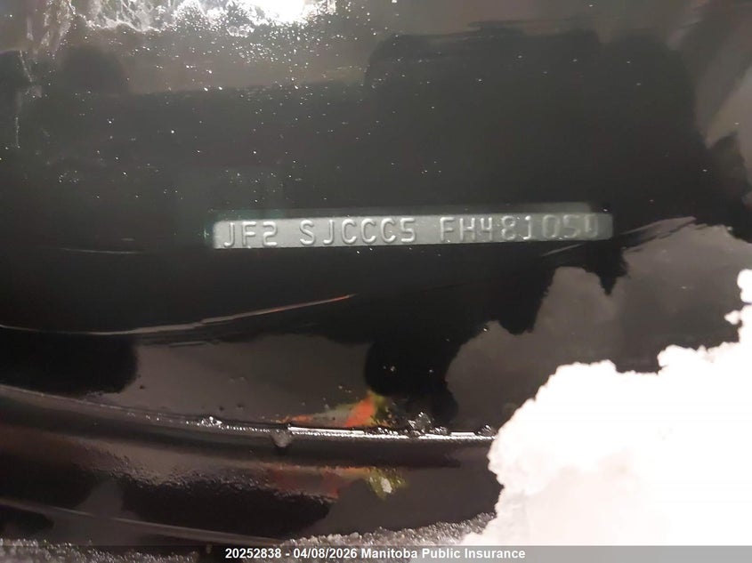 2015 Subaru Forester 2.5I VIN: JF2SJCCC5FH481050 Lot: 20252838