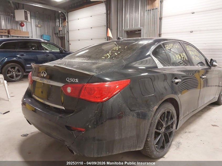 2014 Infiniti Q50 VIN: JN1BV7AR0EM700555 Lot: 20253110