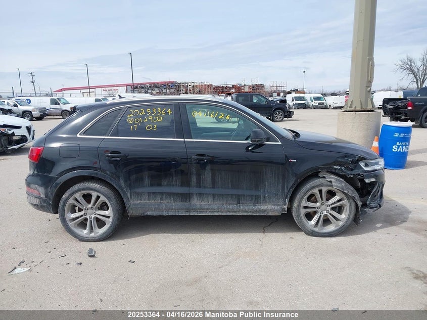 2017 Audi Q3 VIN: WA1GCCFS8HR012902 Lot: 20253364