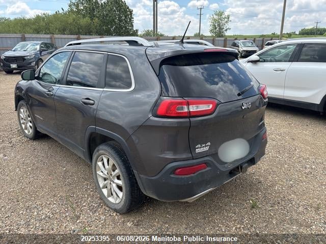 Vin: 1c4pjmds2fw688992, lot: 10264379, jeep cherokee limited 20153