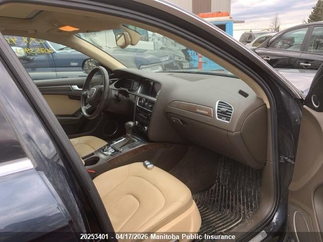 2013 Audi A4 2.0T Allroad Quattro VIN: WA1VFAFL3DA075894 Lot: 20253401