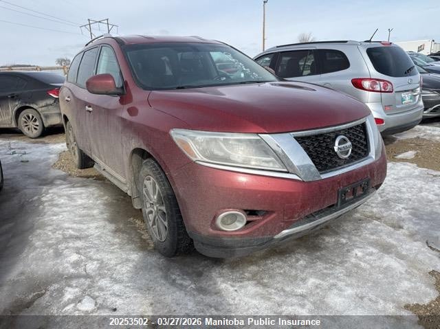 5N1AR2MM4EC636134 2014 Nissan Pathfinder Sl auction photo 1