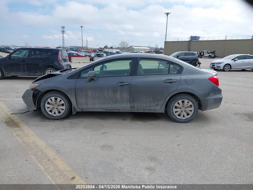 2012 Honda Civic Lx VIN: 2HGFB2F48CH101864 Lot: 20253694