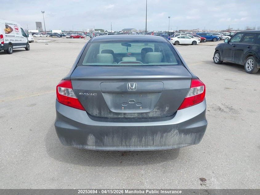 2012 Honda Civic Lx VIN: 2HGFB2F48CH101864 Lot: 20253694