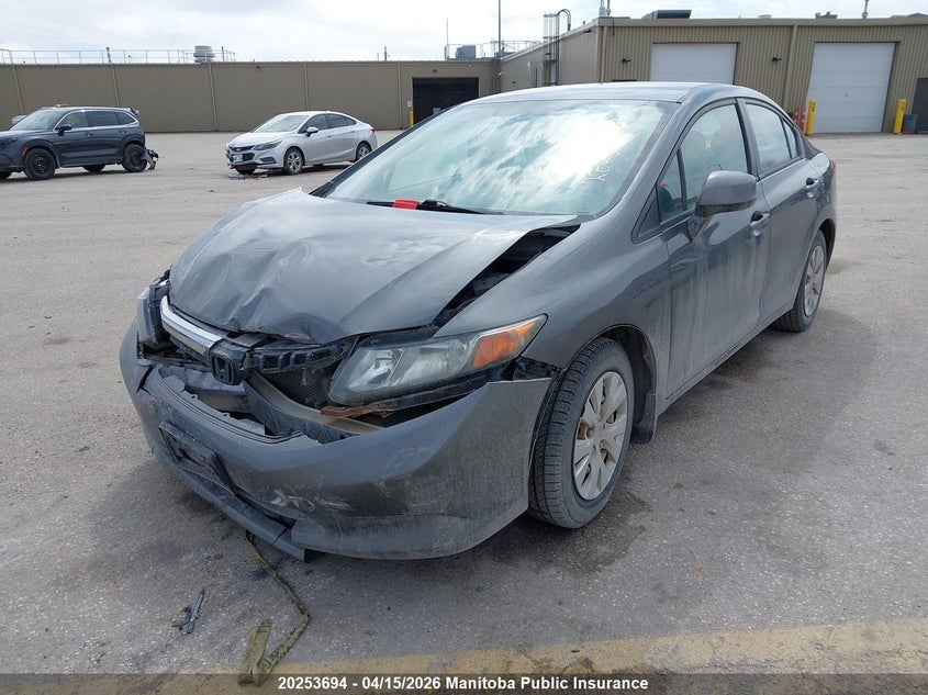 2012 Honda Civic Lx VIN: 2HGFB2F48CH101864 Lot: 20253694
