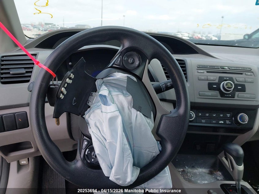 2012 Honda Civic Lx VIN: 2HGFB2F48CH101864 Lot: 20253694