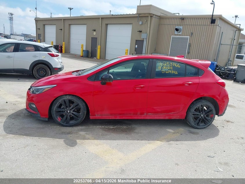2018 Chevrolet Cruze Lt VIN: 3G1BE6SM3JS609342 Lot: 20253766