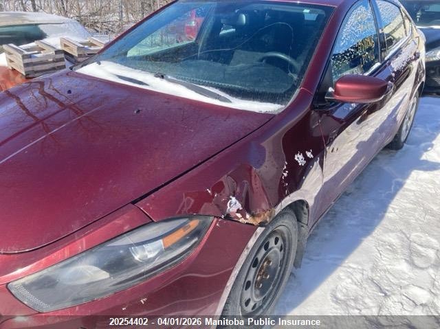 2015 Dodge Dart Sxt VIN: 1C3CDFBB3FD320664 Lot: 20254402