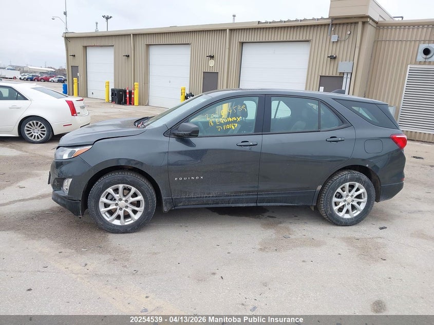 2018 Chevrolet Equinox Ls VIN: 2GNAXREV2J6110167 Lot: 20254539