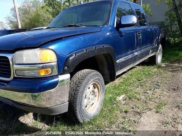 2002 GMC SIERRA 1500 EXT CAB PICKUP 4.8L V8 FI F
