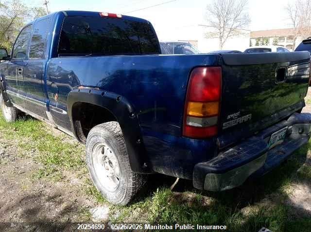 2002 GMC SIERRA 1500 EXT CAB PICKUP 4.8L V8 FI F