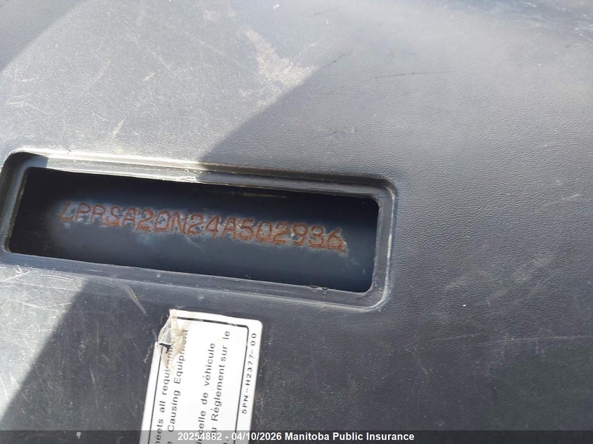 2004 Yamaha Yw50Ss Bw VIN: LPRSA20N24A502936 Lot: 20254882