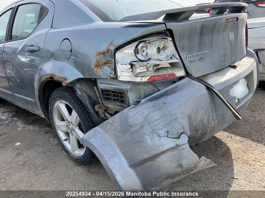 2008 Dodge Avenger Sxt V6 VIN: 1B3LC56R48N166741 Lot: 20254934