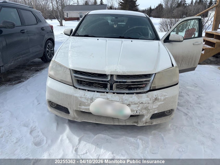 2013 Dodge Avenger Sxt VIN: 1C3CDZCB7DN637340 Lot: 20255362