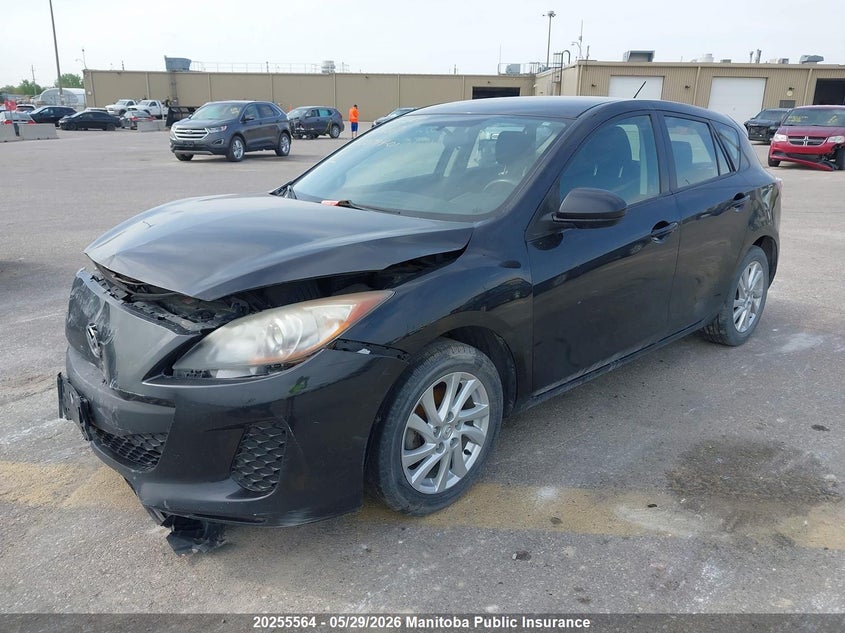 2012 Mazda 3 Sport Gx black Lot 111020255564 Vin JM1BL1KF8C1576179