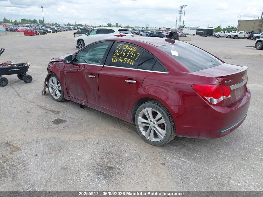 Vin: 1g1pg5sb7f7225871, lot: 10266901, chevrolet cruze ltz turbo 20153