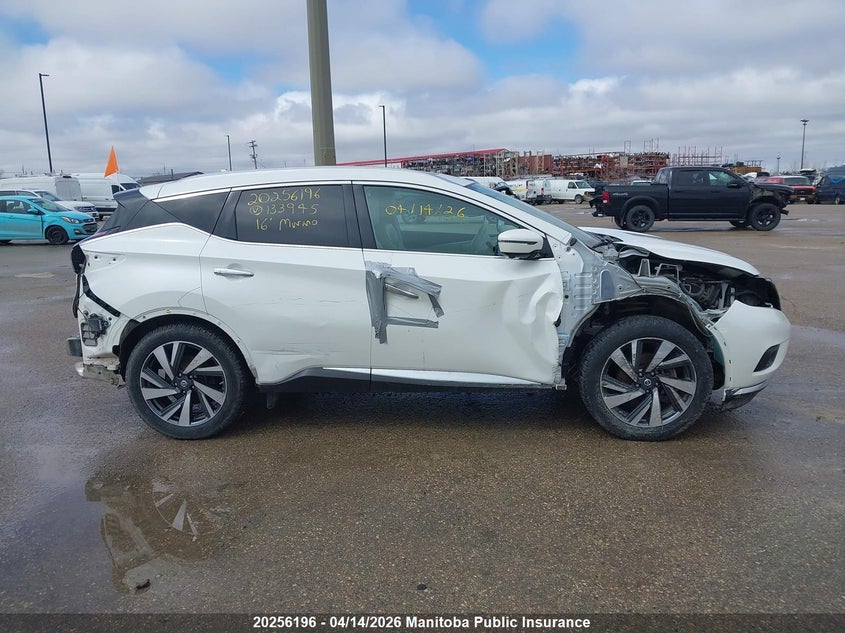 2016 Nissan Murano Platinum VIN: 5N1AZ2MHXGN133945 Lot: 20256196