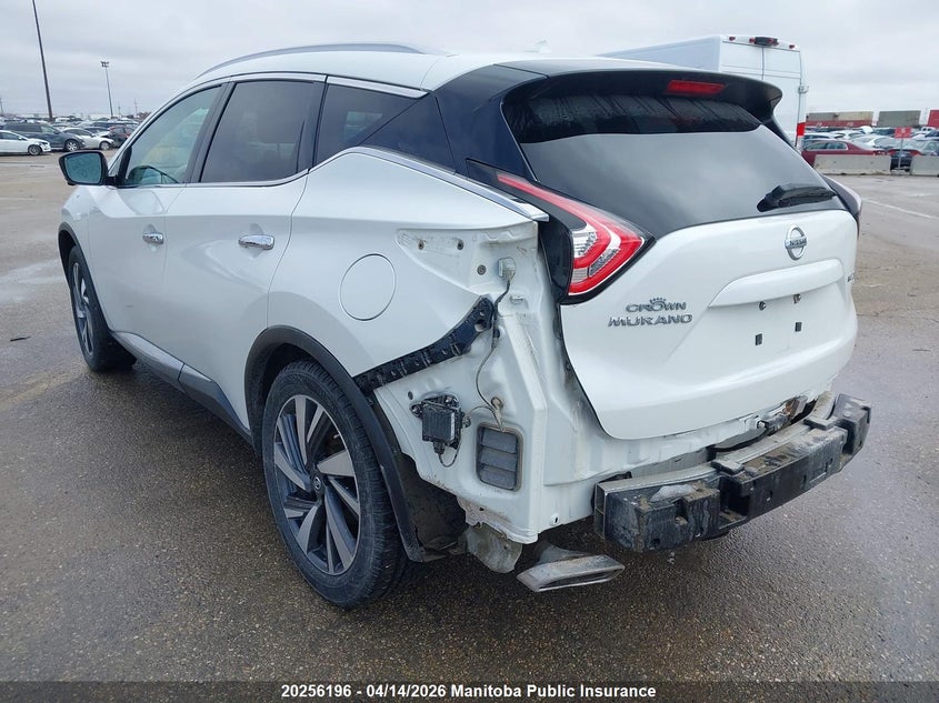 2016 Nissan Murano Platinum VIN: 5N1AZ2MHXGN133945 Lot: 20256196
