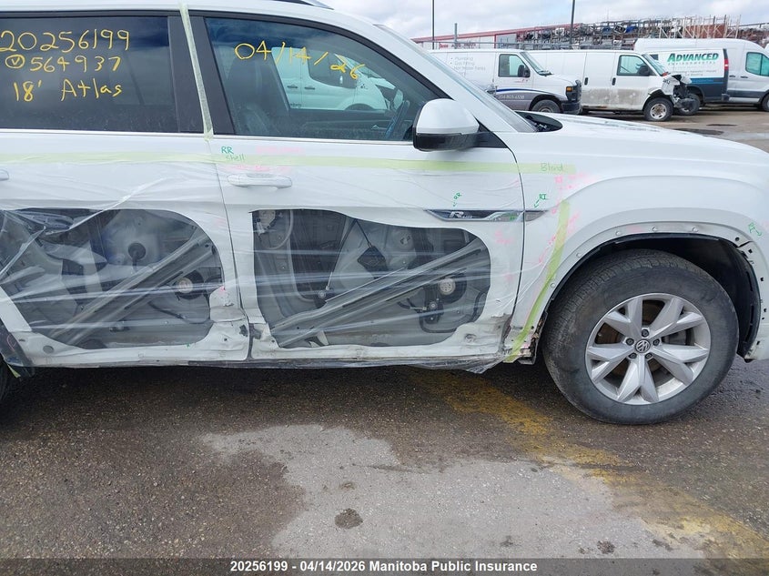 2018 Volkswagen Atlas VIN: 1V2RR2CA0JC564937 Lot: 20256199