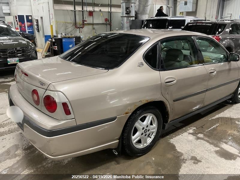 2003 Chevrolet Impala VIN: 2G1WF52E839196982 Lot: 20256522