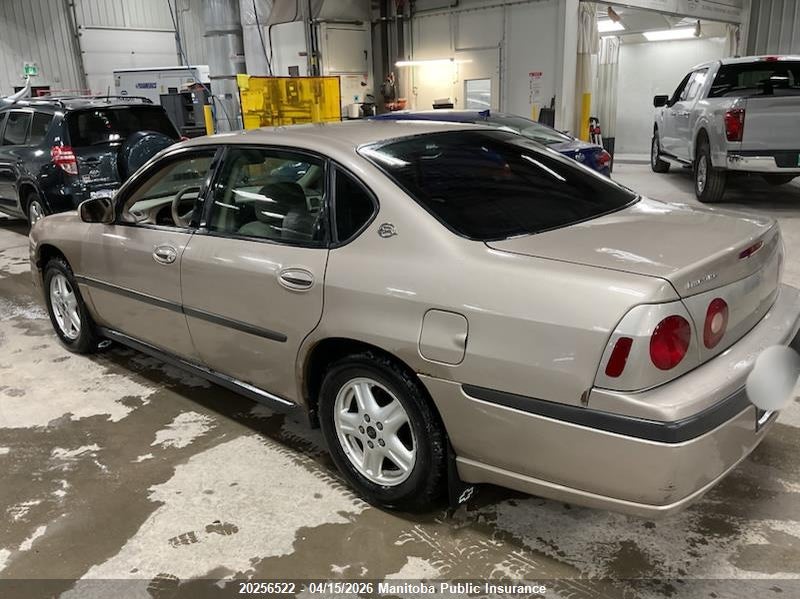2003 Chevrolet Impala VIN: 2G1WF52E839196982 Lot: 20256522