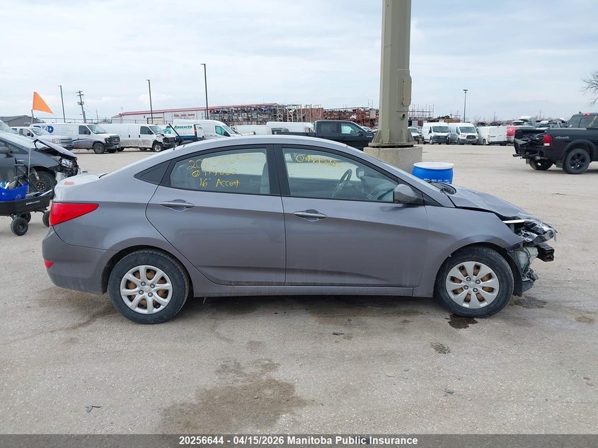 2016 Hyundai Accent Gl VIN: KMHCT4AE9GU974662 Lot: 20256644