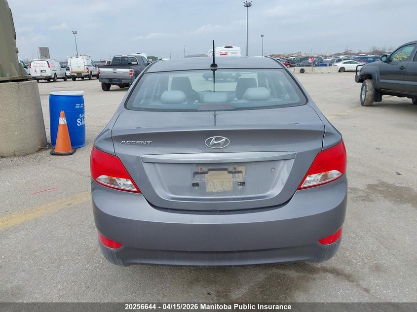 2016 Hyundai Accent Gl VIN: KMHCT4AE9GU974662 Lot: 20256644