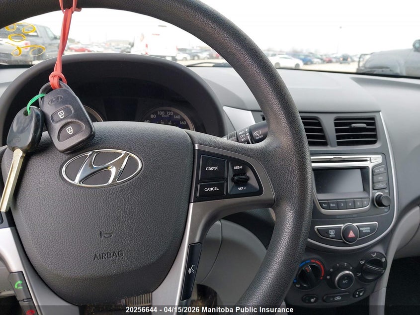 2016 Hyundai Accent Gl VIN: KMHCT4AE9GU974662 Lot: 20256644