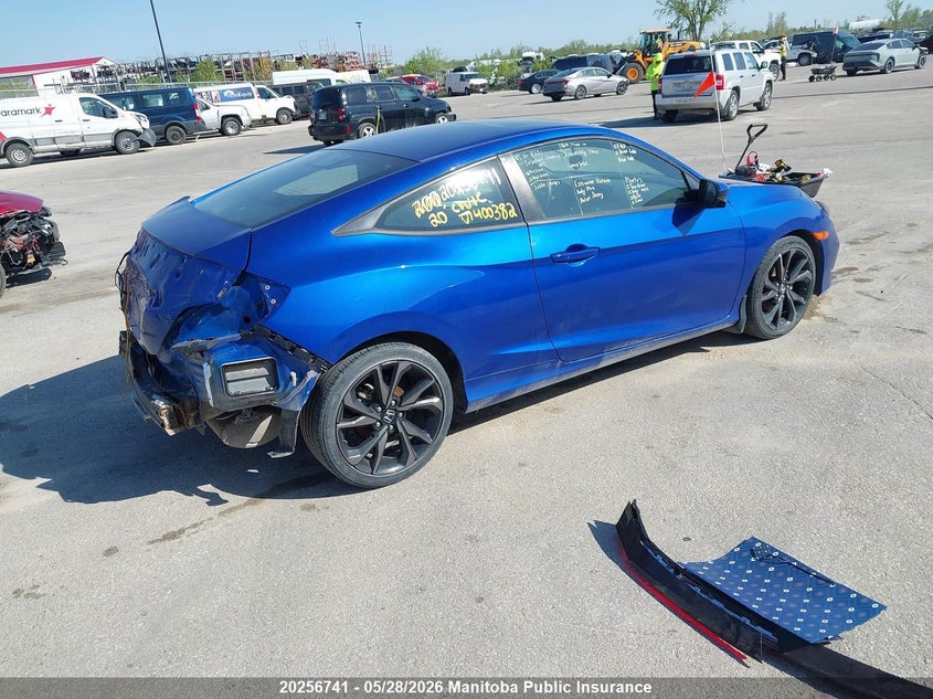 Vin: 2hgfc4b84lh400382, lot: 10267725, honda civic sport 20204