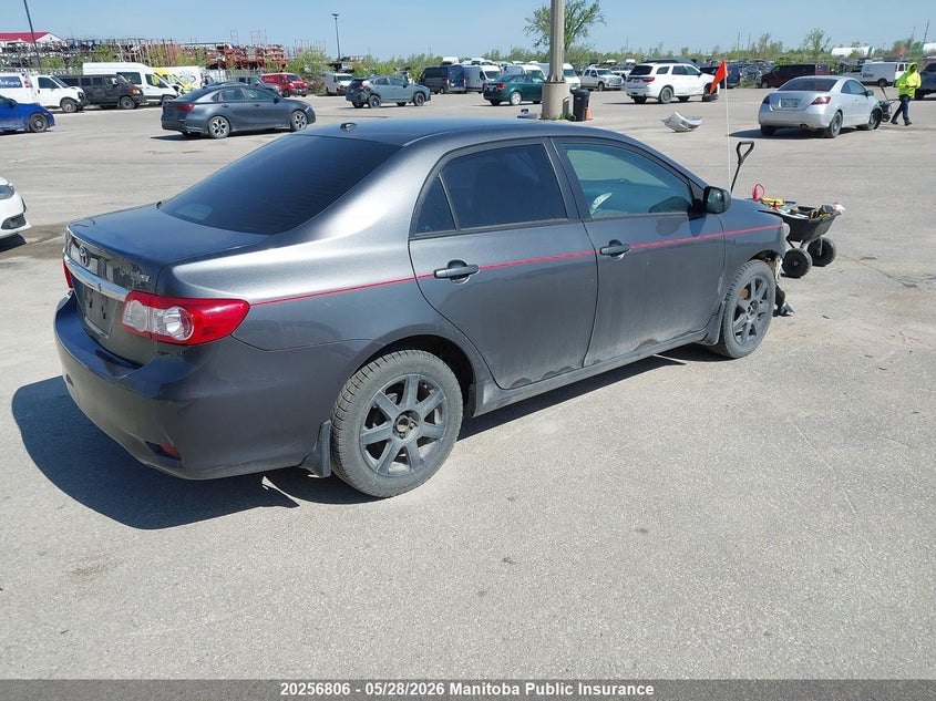 2011 Toyota Corolla Le grey Lot 111020256806 Vin 2T1BU4EE2BC570969