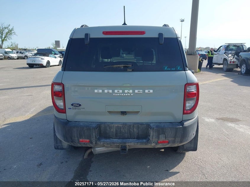 2022 Ford Bronco Sport Big Bend VIN: 3FMCR9B60NRD72742 Lot: 20257171