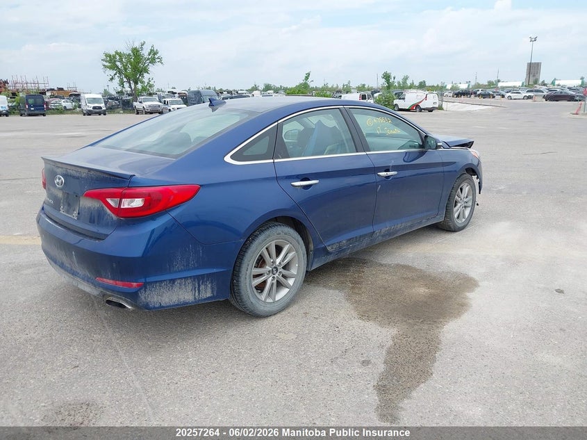 Vin: 5npe24af4hh475532, lot: 10268248, hyundai sonata gl 20174