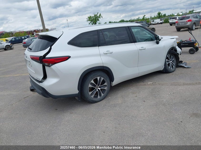 Vin: 5tdgzrbhxns222741, lot: 10268444, toyota highlander xle v6 20224
